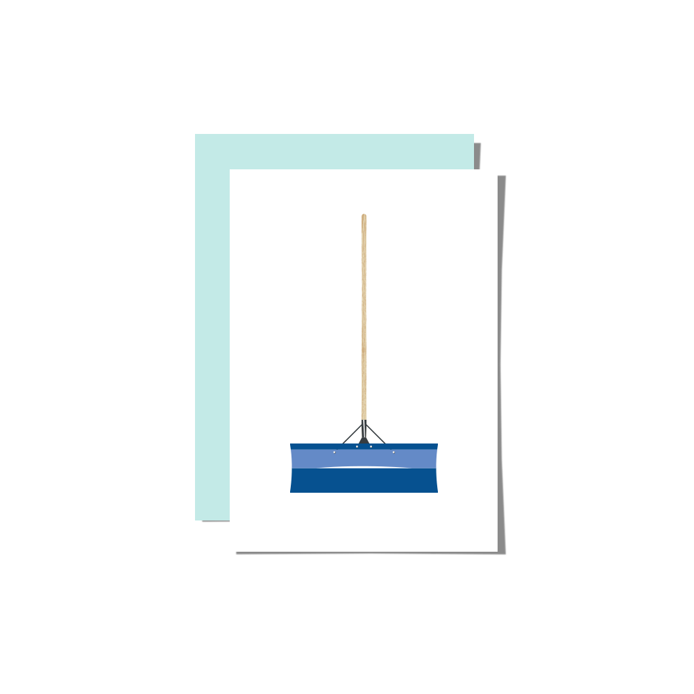 Snow Shovel Greeting Card