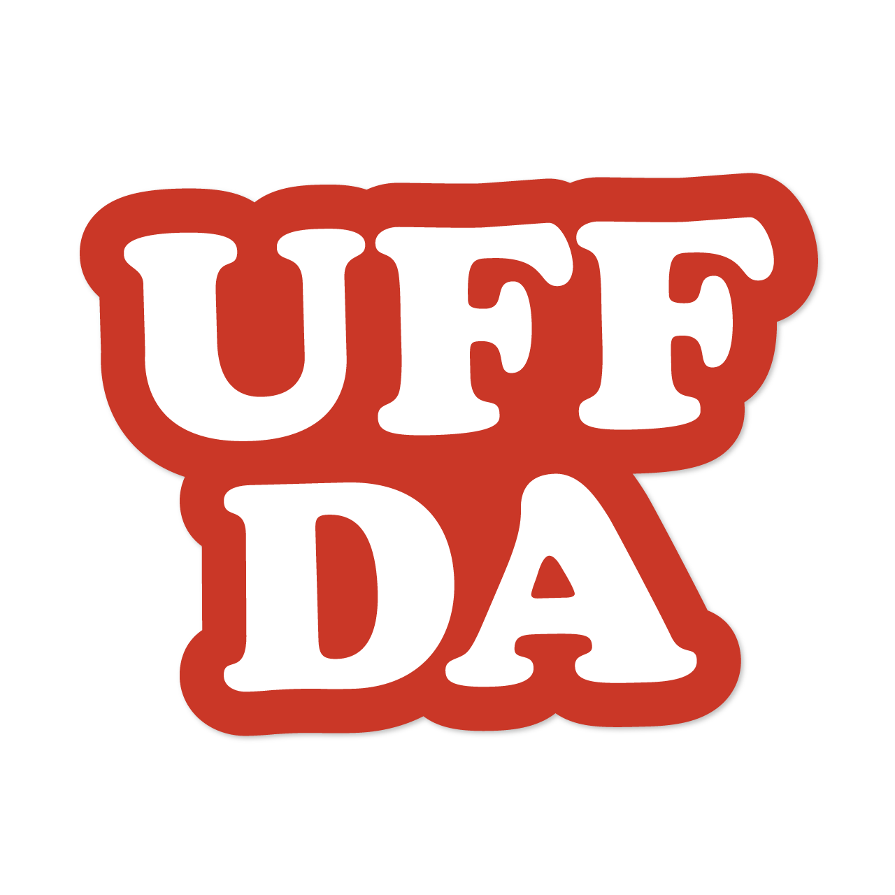 Uff Da Sticker
