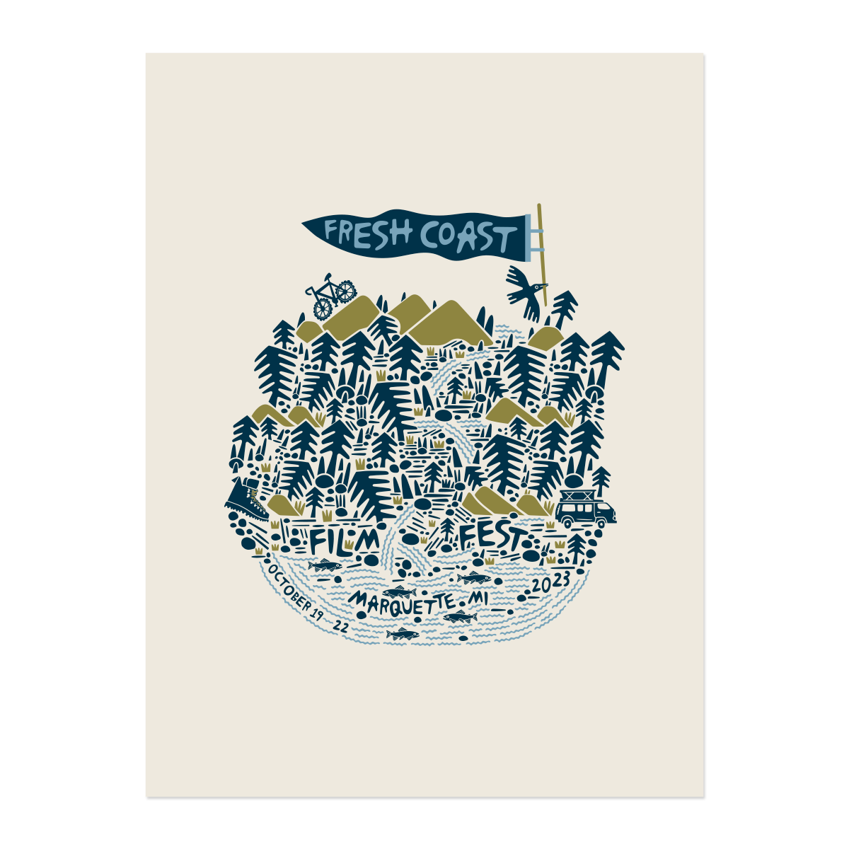 2023 Fresh Coast Film Fest poster  2023 Fresh Coast Film Fest poster