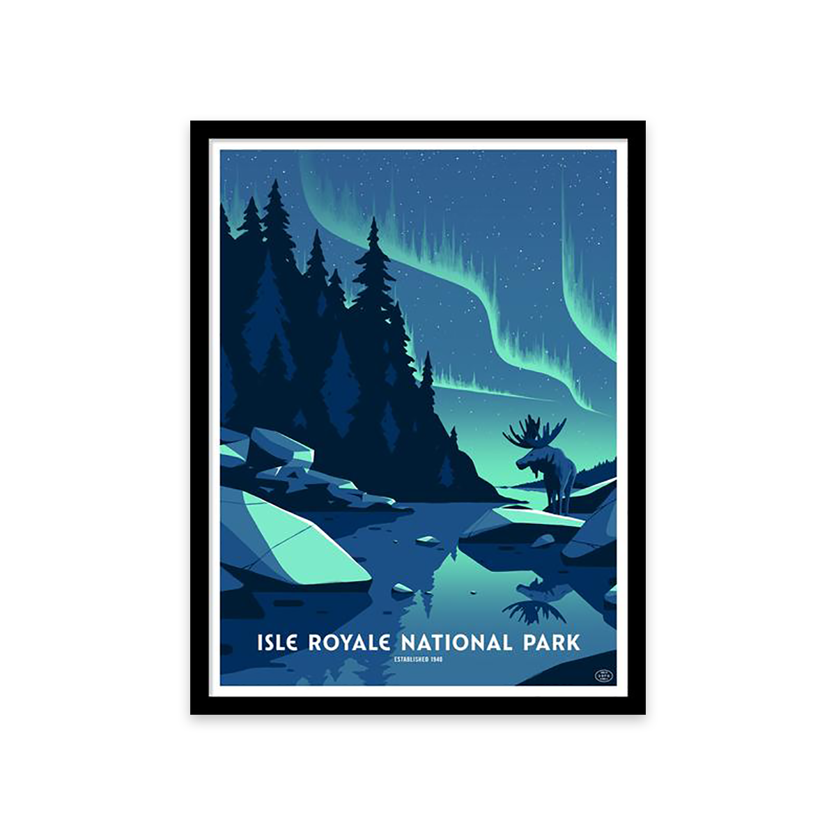 Isle Royale Screen Printed Poster