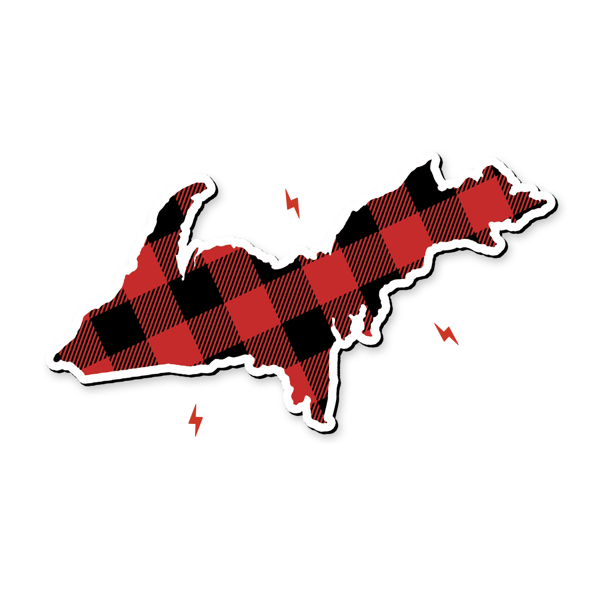 Plaid Upper Peninsula Magnet