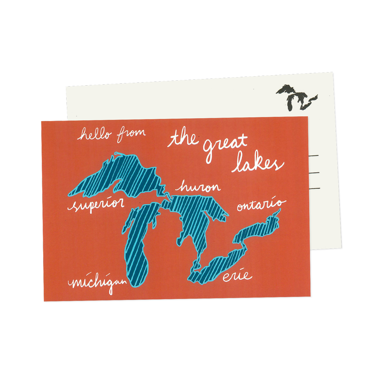 Hello from the Great Lakes Postcard