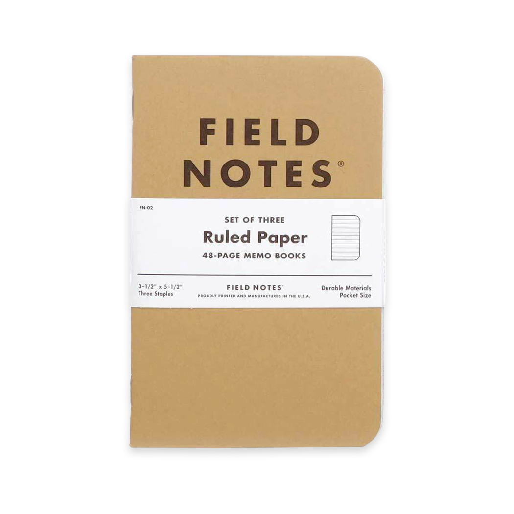 Field Notes – Original Kraft, Ruled Paper
