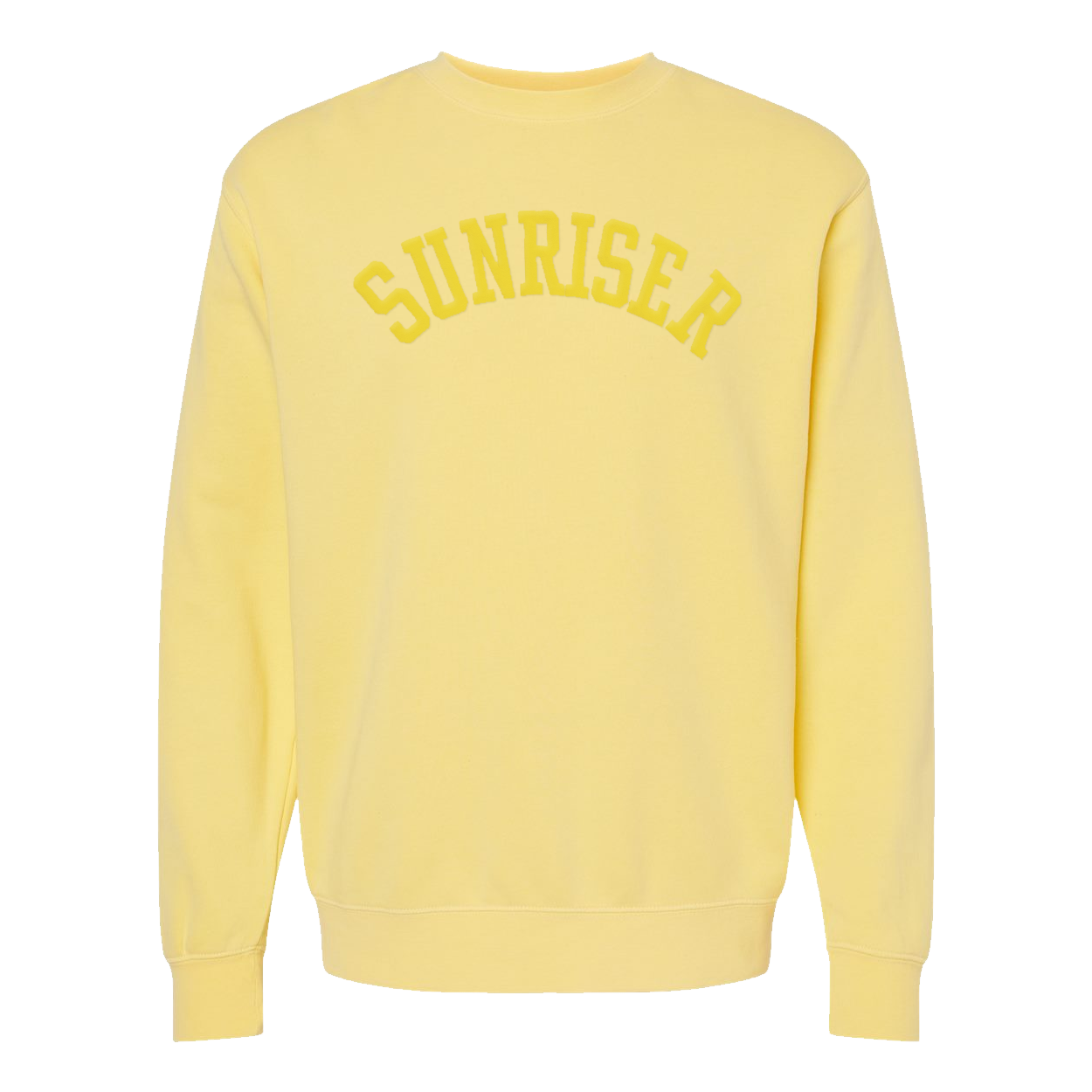 Sunriser Crewneck (puff ink) • Canary