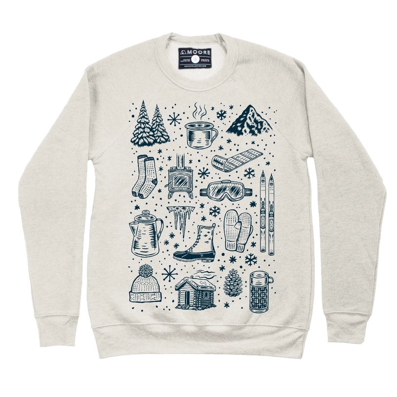 Winter Time Crewneck • Light gray