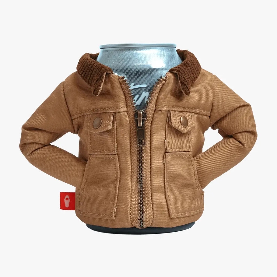 Detroiter Tan Canvas Jacket Can Holder