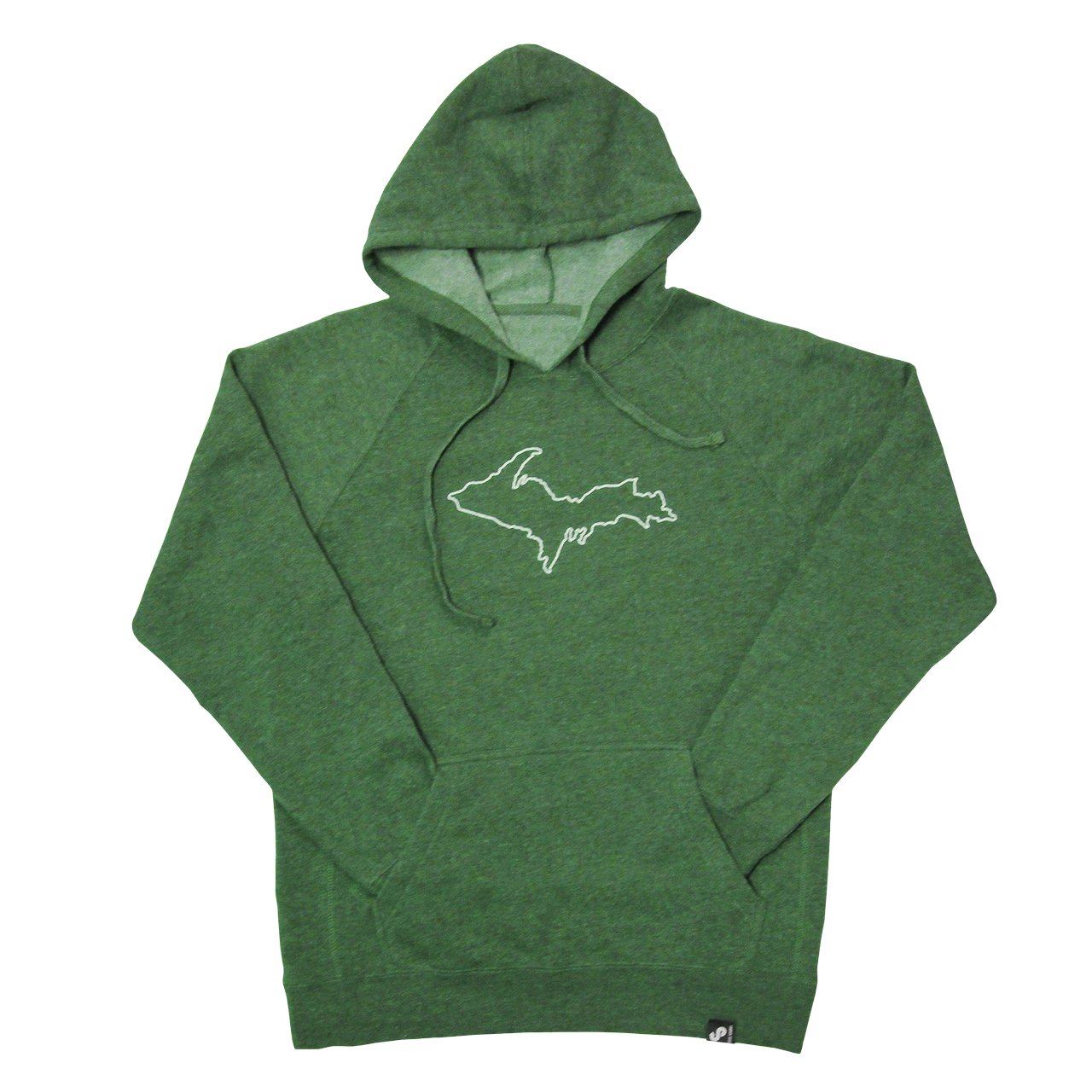 Upper Peninsula Outline Hoodie – Forest Green