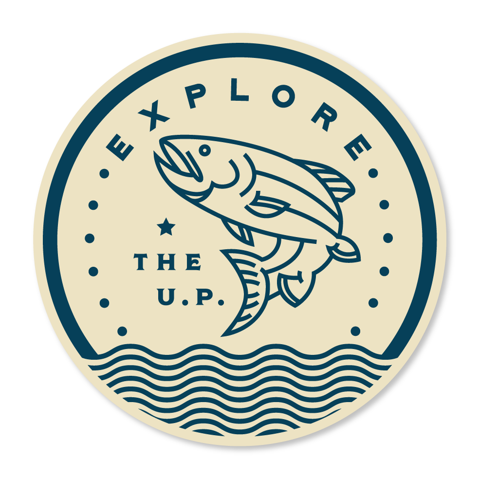 Explore the Upper Peninsula Trout Sticker