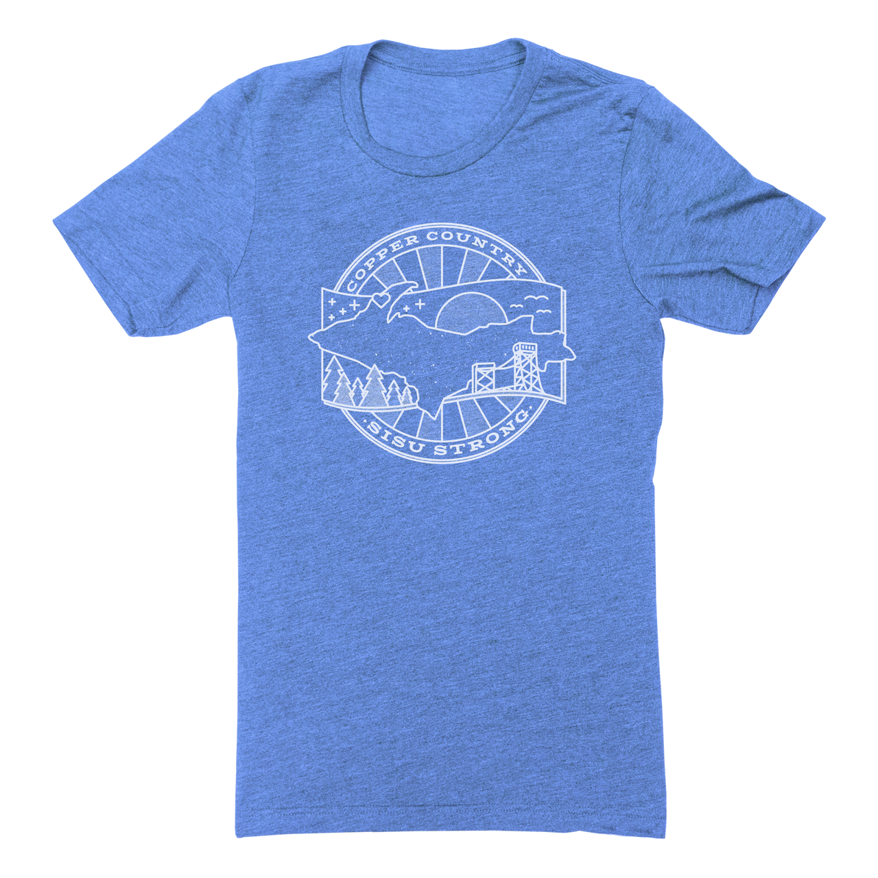 Copper Country Flood Relief Tee – Blue
